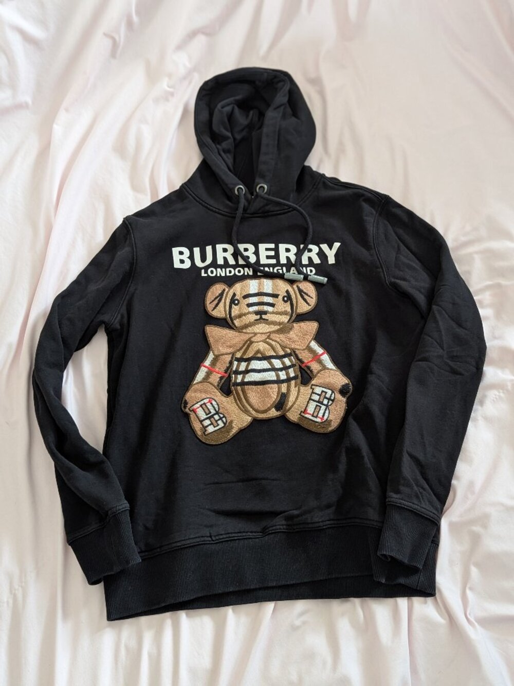 Burberry Black Thomas Bear Hoodie S